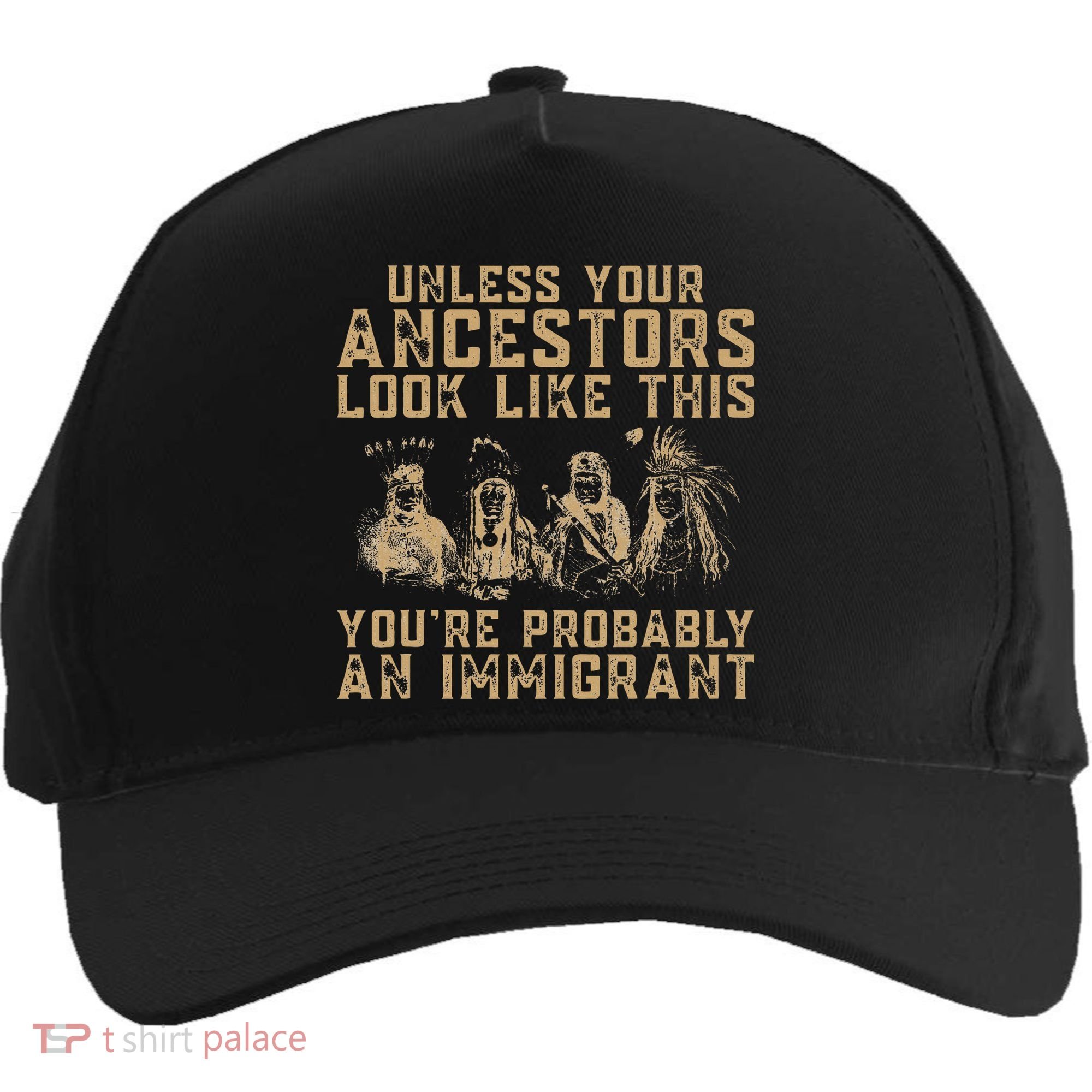 American Indian Youre Probably An Immigrant Five-Panel Snapback Cap