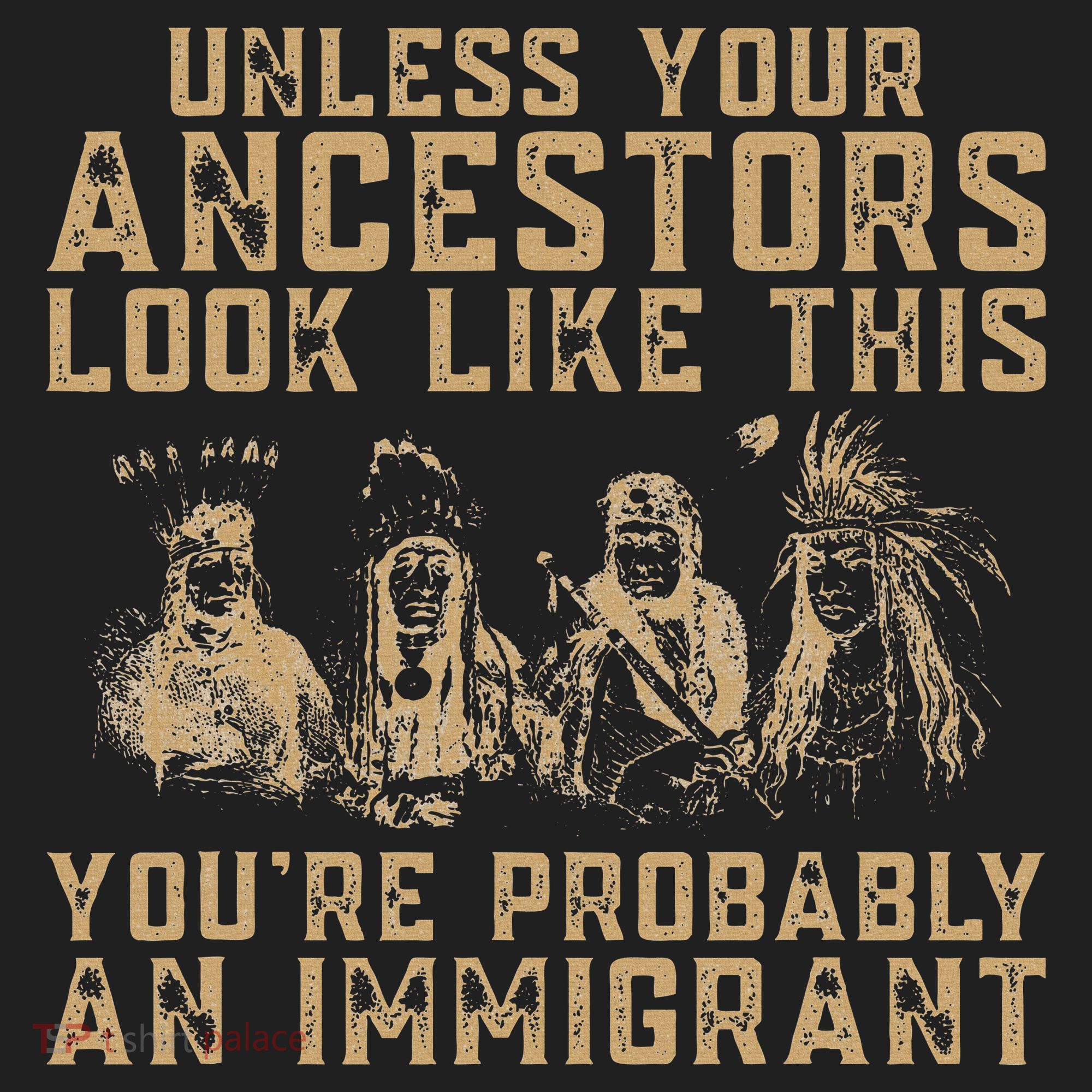 American Indian Youre Probably An Immigrant Five-Panel Snapback Cap