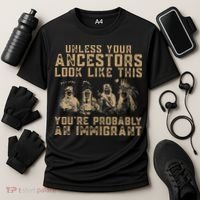 American Indian Youre Probably An Immigrant Cooling Performance Crew T-Shirt thumb 3