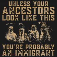 American Indian Youre Probably An Immigrant Sustainable Bucket Hat thumb 2