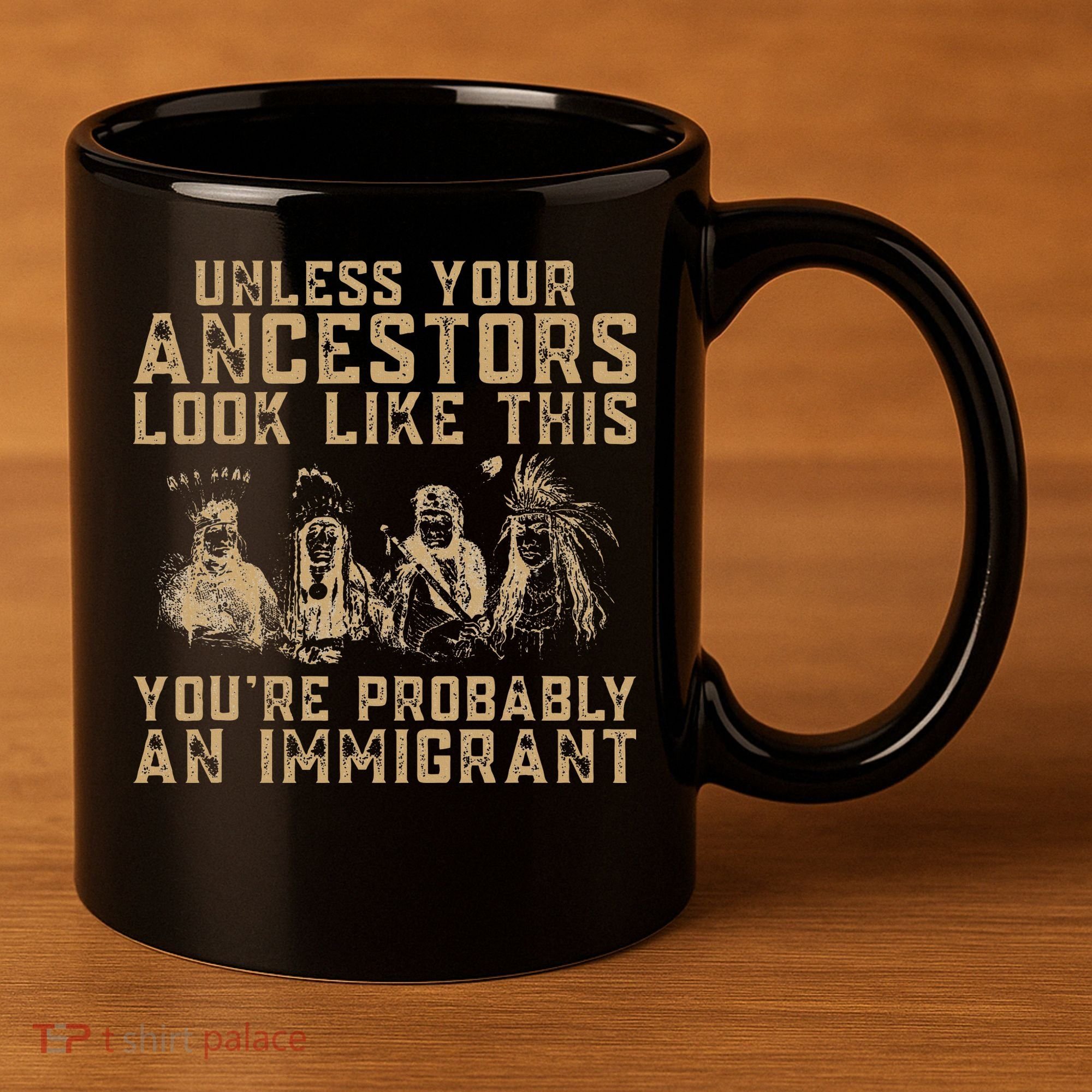 American Indian Youre Probably An Immigrant 11oz C Handle Ceramic Mug
