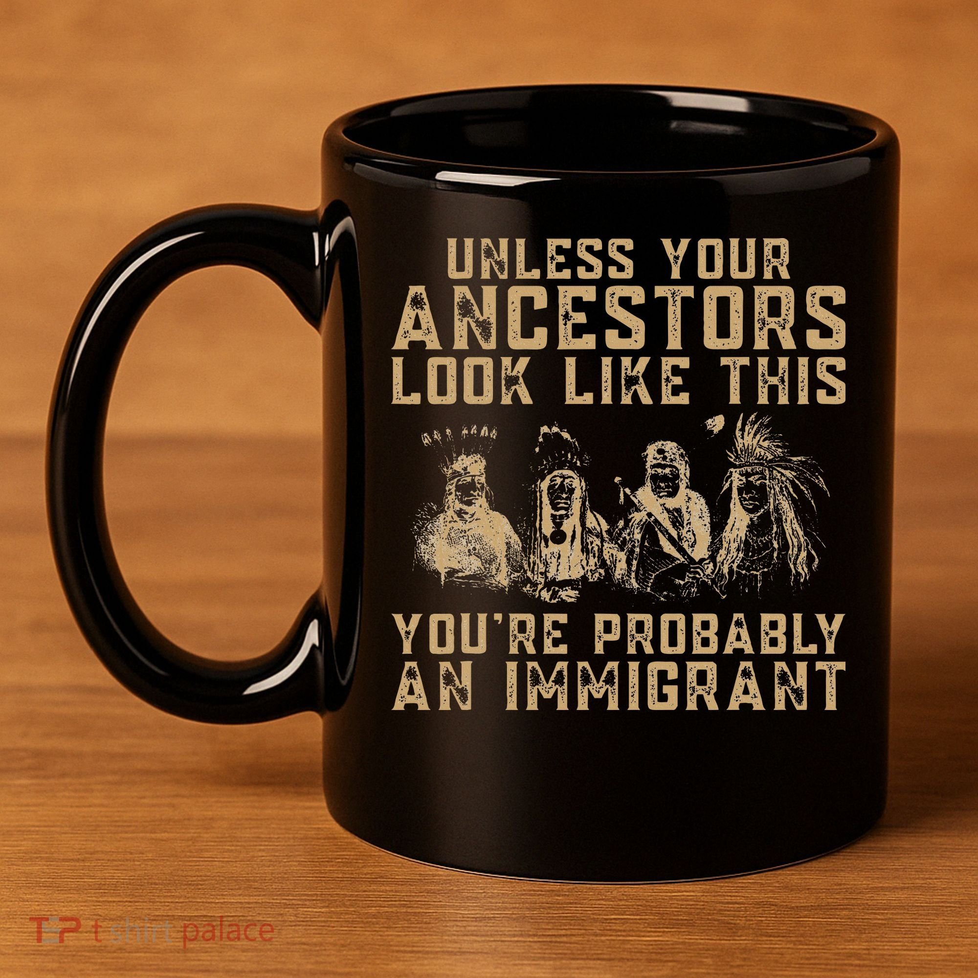 American Indian Youre Probably An Immigrant 11oz C Handle Ceramic Mug