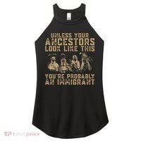 American Indian Youre Probably An Immigrant Women's Perfect Tri Rocker Tank thumb 0