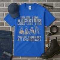 American Indian Youre Probably An Immigrant Tall T-Shirt thumb 3