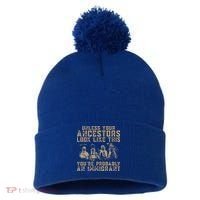 American Indian Youre Probably An Immigrant Pom Pom 12in Knit Beanie thumb 0