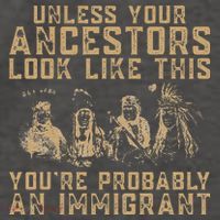 American Indian Youre Probably An Immigrant Vector Backpack thumb 2