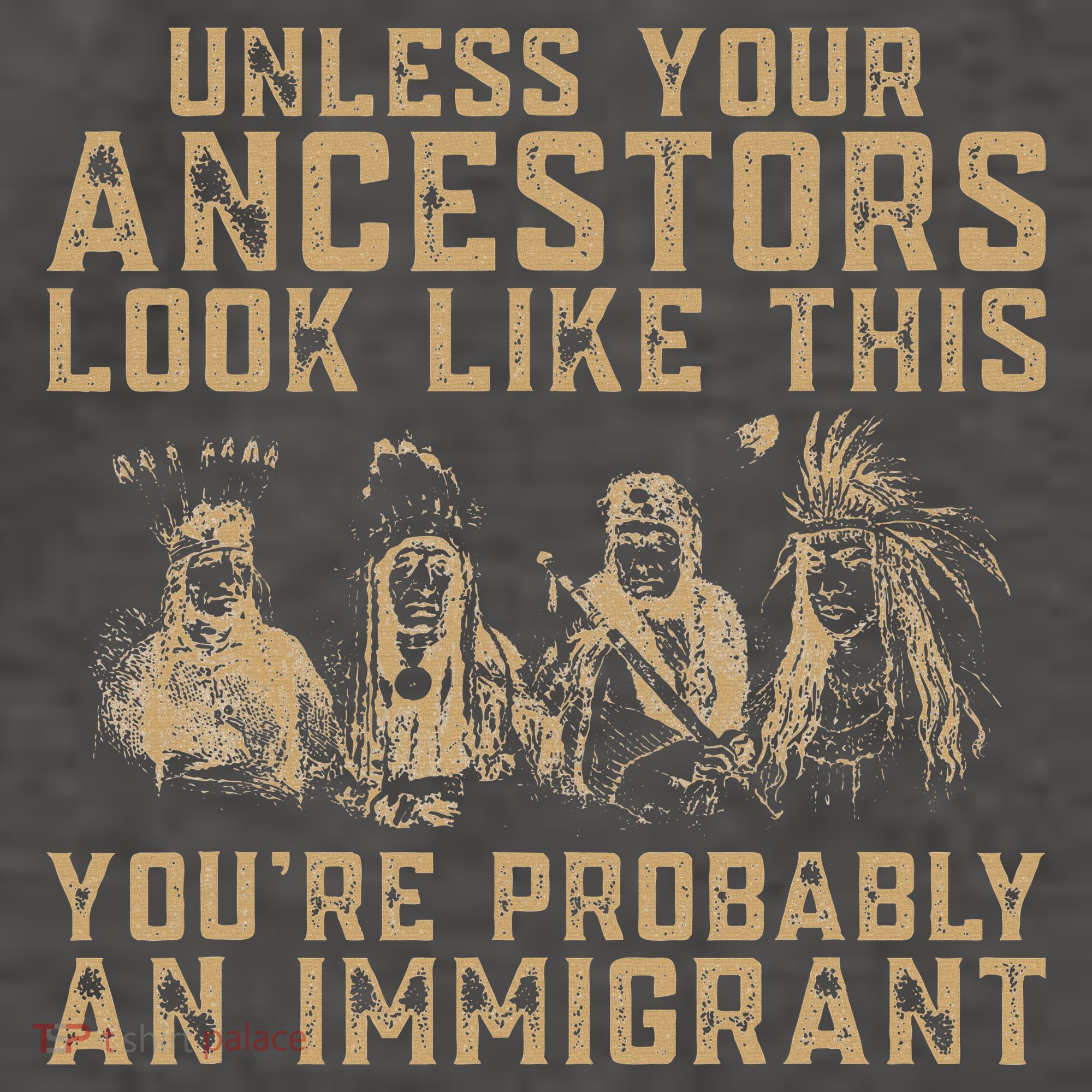 American Indian Youre Probably An Immigrant Vector Backpack