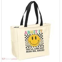  Admit It You'll Low Key Miss Me Bruh Graphic Teacher Tote Bag thumb 2
