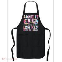 Admit It Youll Low Key Miss Me Bruh Tie Dye Beach Teacher Apron thumb 0