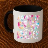 Admit It Youll Low Key Miss Me Bruh Tie Dye Beach Teacher Coffee Mug thumb 2