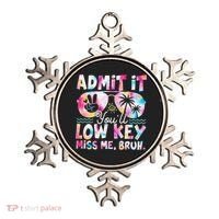 Admit It Youll Low Key Miss Me Bruh Tie Dye Beach Teacher Ornament thumb 0