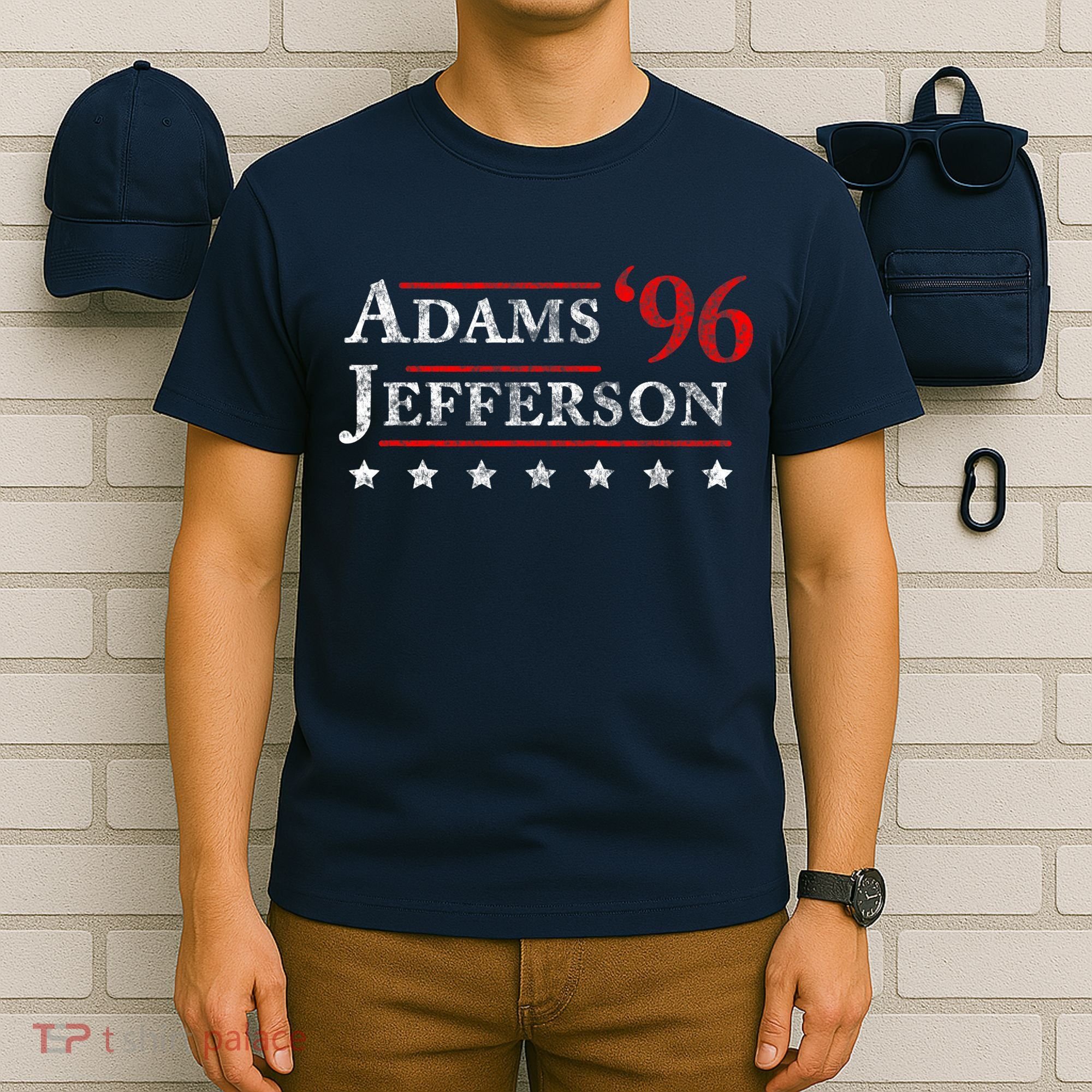 Adams Jefferson 1796 Vintage Election 4th Of July Gift T-Shirt