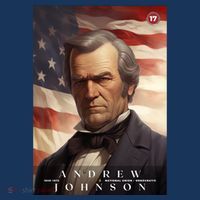 Andrew Johnson 17th President Of The United States Portrait T-Shirt thumb 7
