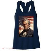Andrew Johnson 17th President Of The United States Portrait Women's Tank Top thumb 0