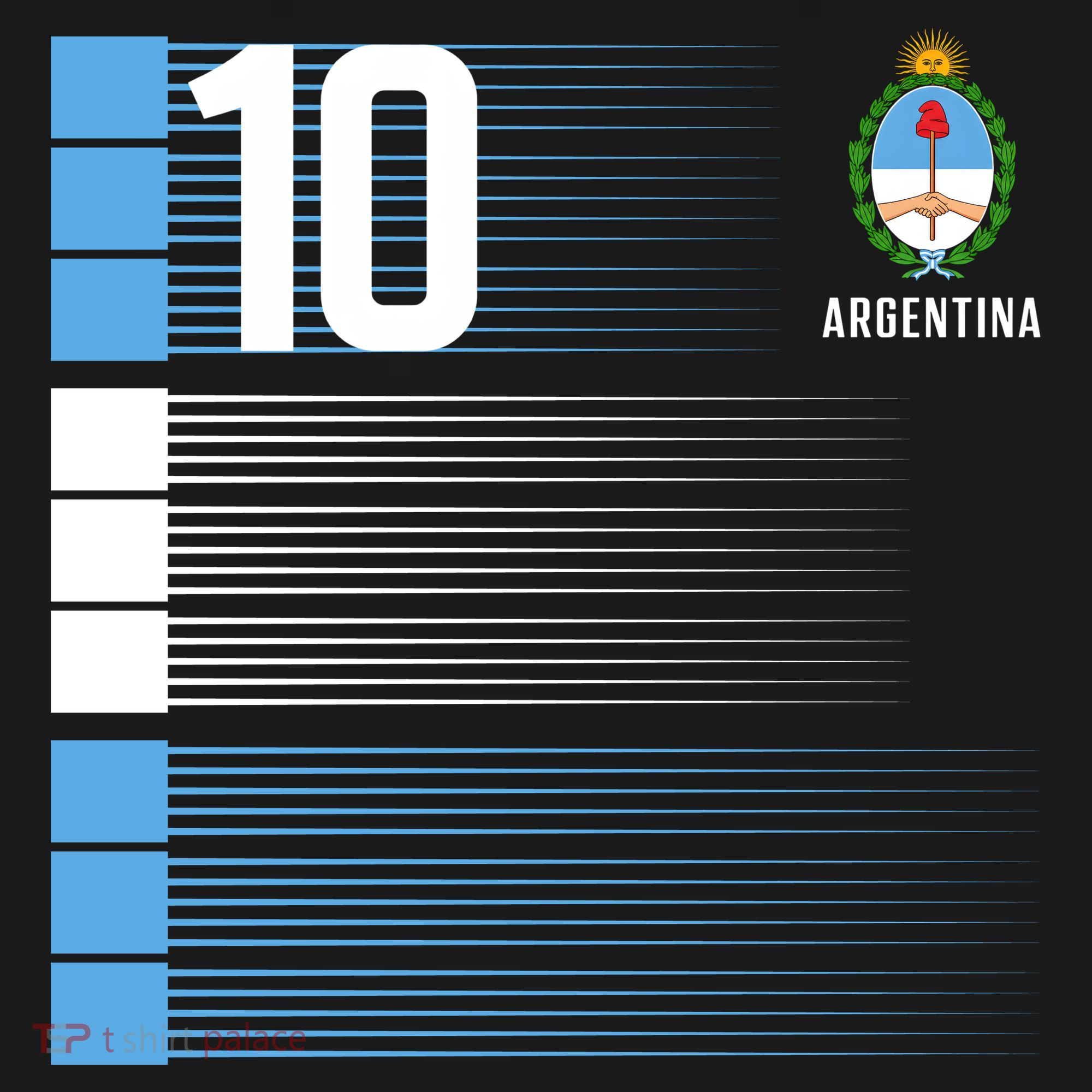 Argentina Jersey 10 Soccer World Doggie Tank