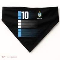Argentina Jersey 10 Soccer World USA-Made Doggie Bandana thumb 0