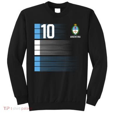 Argentina Jersey 10 Soccer World Sweatshirt