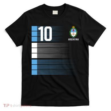 Argentina Jersey 10 Soccer World T-Shirt