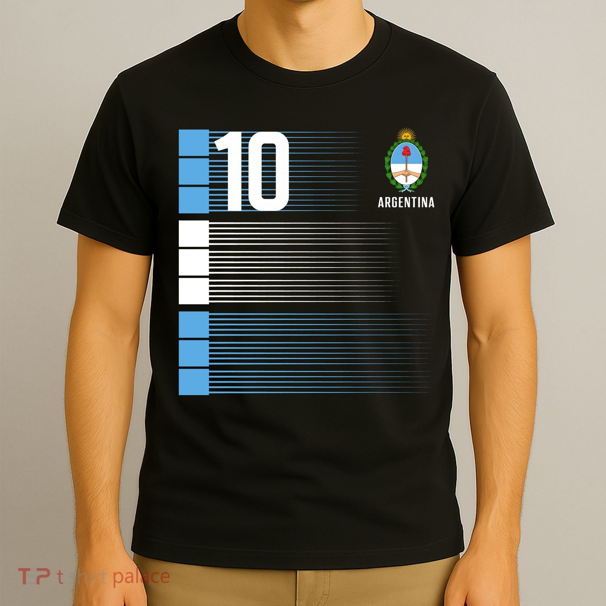 Argentina Jersey 10 Soccer World T-Shirt