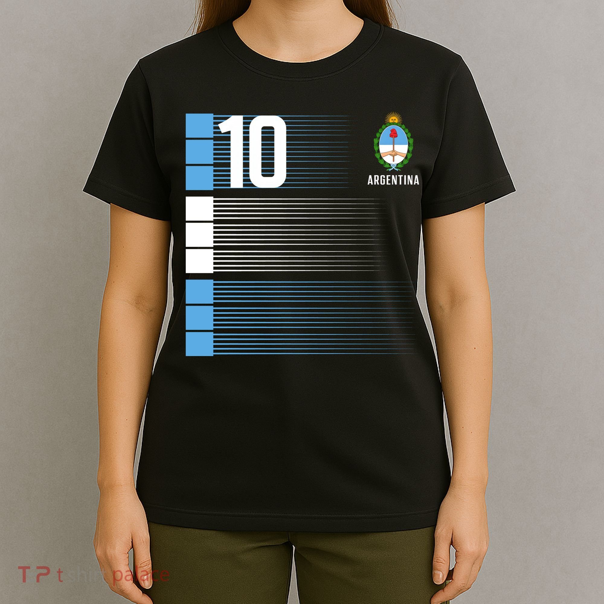 Argentina Jersey 10 Soccer World T-Shirt