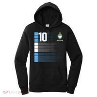 Argentina Jersey 10 Soccer World Women's Hoodie thumb 0