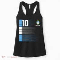 Argentina Jersey 10 Soccer World Women's Tank Top thumb 0