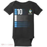Argentina Jersey 10 Soccer World Baby Bodysuit thumb 0