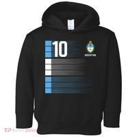 Argentina Jersey 10 Soccer World Toddler Hoodie thumb 0