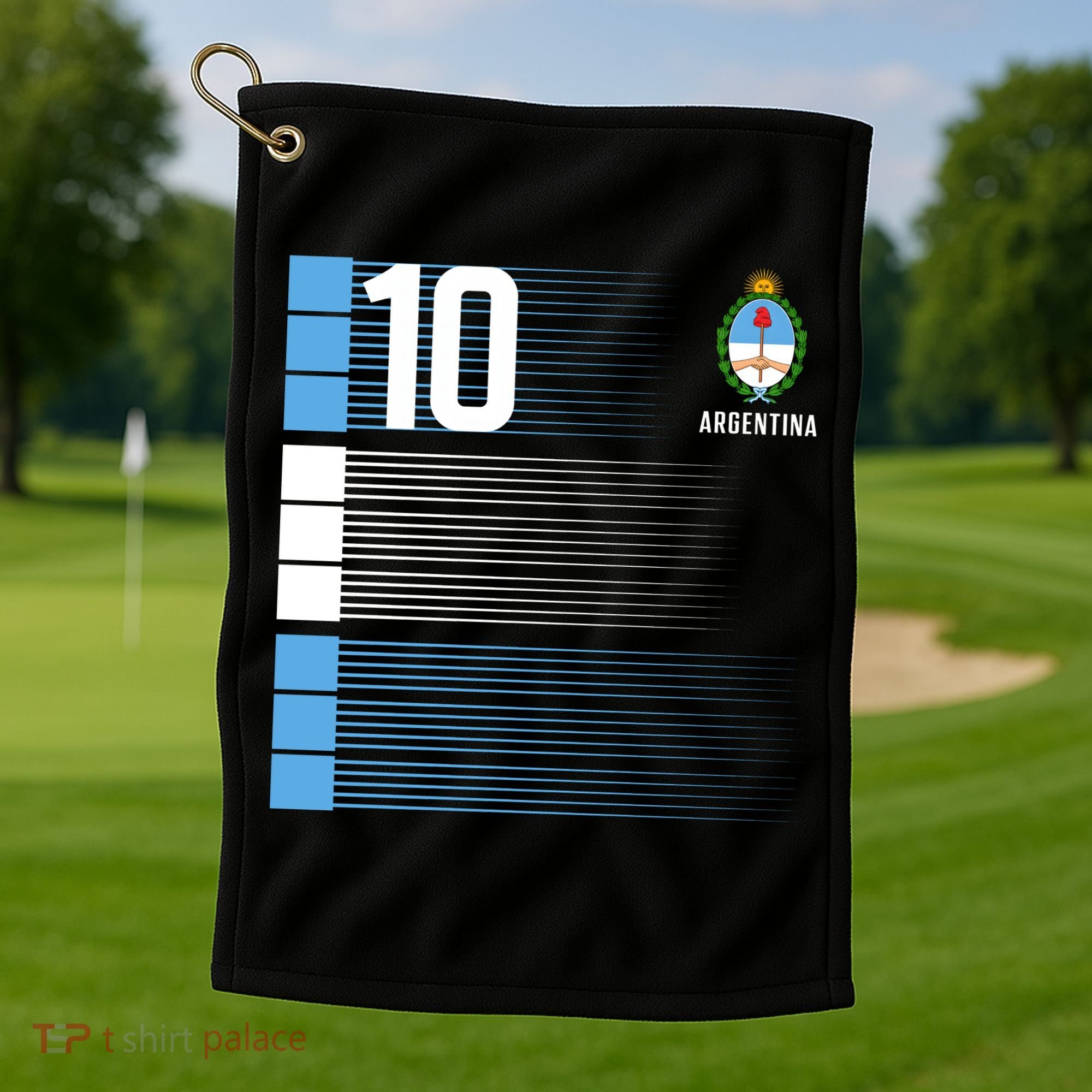 Argentina Jersey 10 Soccer World Golf Towel