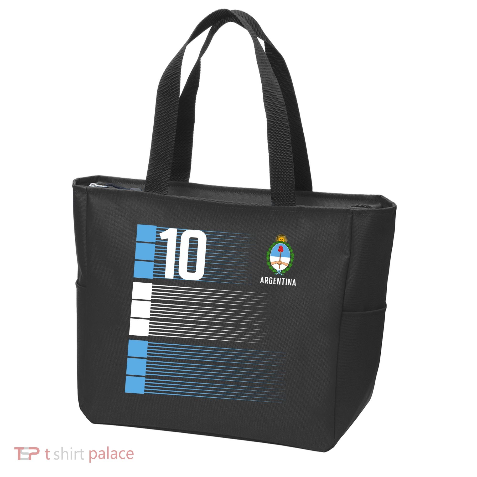 Argentina Jersey 10 Soccer World Tote Bag