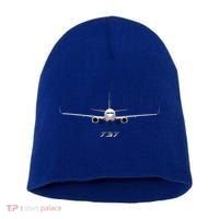 Airline Jet 737 Aircraft Passenger Aircraft Short Acrylic Beanie thumb 0