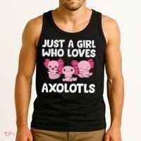 Axolotl  Just a  Who Loves Axolotls  Tank Top thumb 3