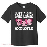 Axolotl  Just a  Who Loves Axolotls  Toddler T-Shirt thumb 0
