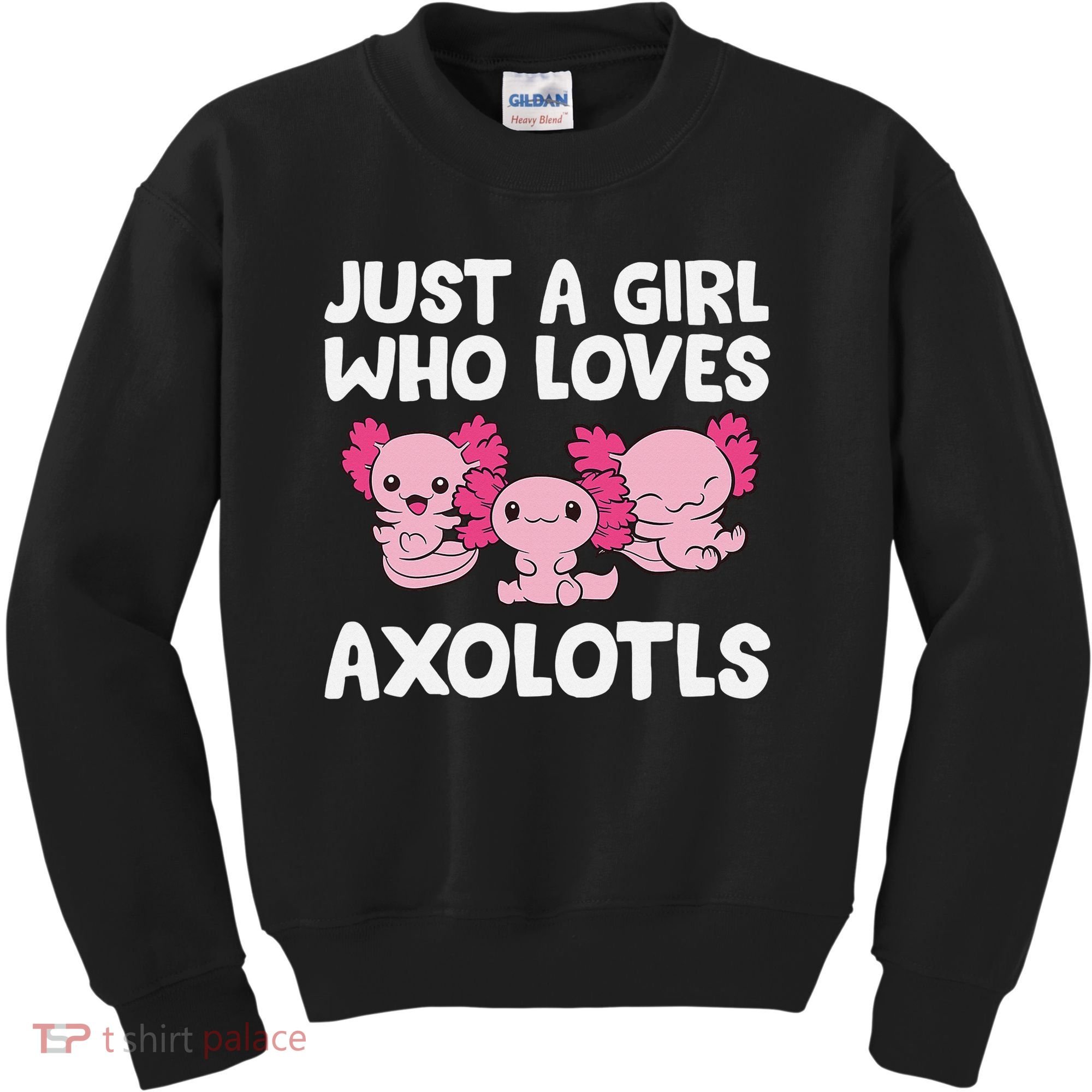Axolotl  Just a  Who Loves Axolotls  Kids Sweatshirt
