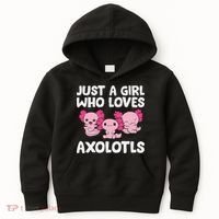 Axolotl  Just a  Who Loves Axolotls  Kids Hoodie thumb 0