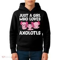 Axolotl  Just a  Who Loves Axolotls  Kids Hoodie thumb 4