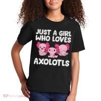 Axolotl  Just a  Who Loves Axolotls  Kids T-Shirt thumb 2