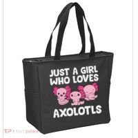 Axolotl  Just a  Who Loves Axolotls  Tote Bag thumb 2
