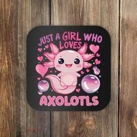 Axolotl Just A Girl Who Loves Axolotls Coaster thumb 0