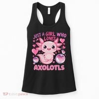 Axolotl Just A Girl Who Loves Axolotls Women's Tank Top thumb 0