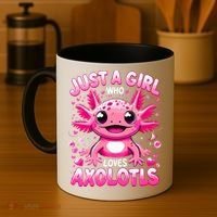 Axolotl Just A Girl Who Loves Axolotls  Coffee Mug thumb 4