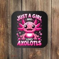 Axolotl Just A Girl Who Loves Axolotls  Coaster thumb 0