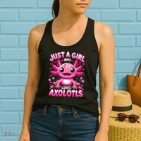 Axolotl Just A Girl Who Loves Axolotls  Women's Tank Top thumb 2