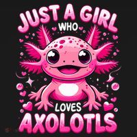 Axolotl Just A Girl Who Loves Axolotls  Tank Top thumb 6