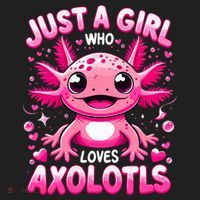 Axolotl Just A Girl Who Loves Axolotls  Golf Towel thumb 3