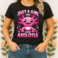 Axolotl Just A Girl Who Loves Axolotls  Women's T-Shirt thumb 2