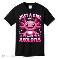 Axolotl Just A Girl Who Loves Axolotls  Kids T-Shirt thumb 0