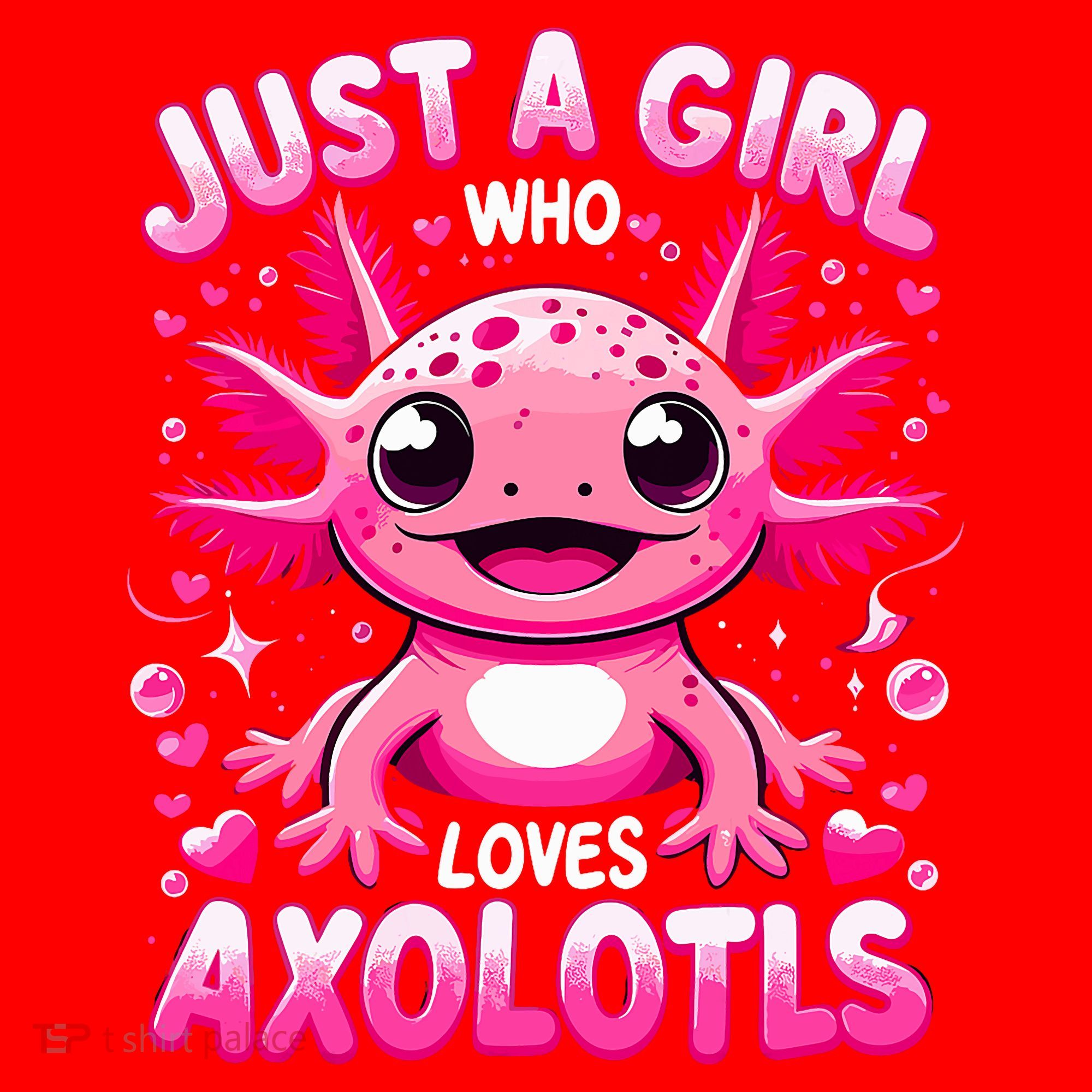 Axolotl Just A Girl Who Loves Axolotls  Santa Hat