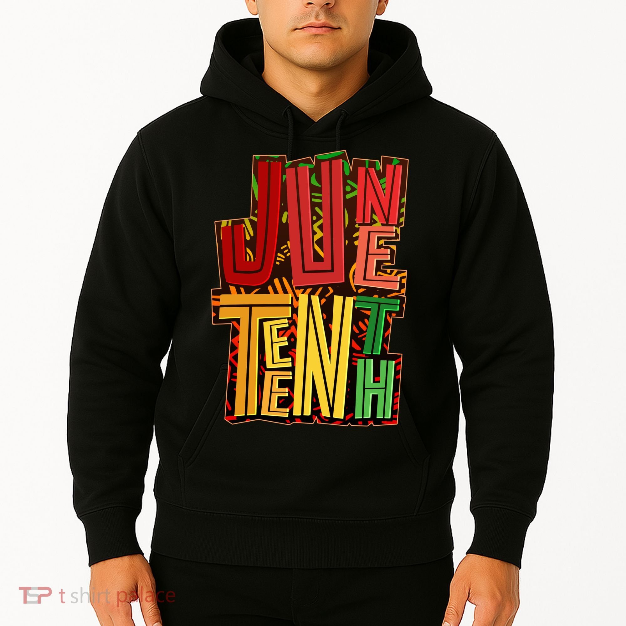 Abstract Juneteenth African Pattern Hoodie
