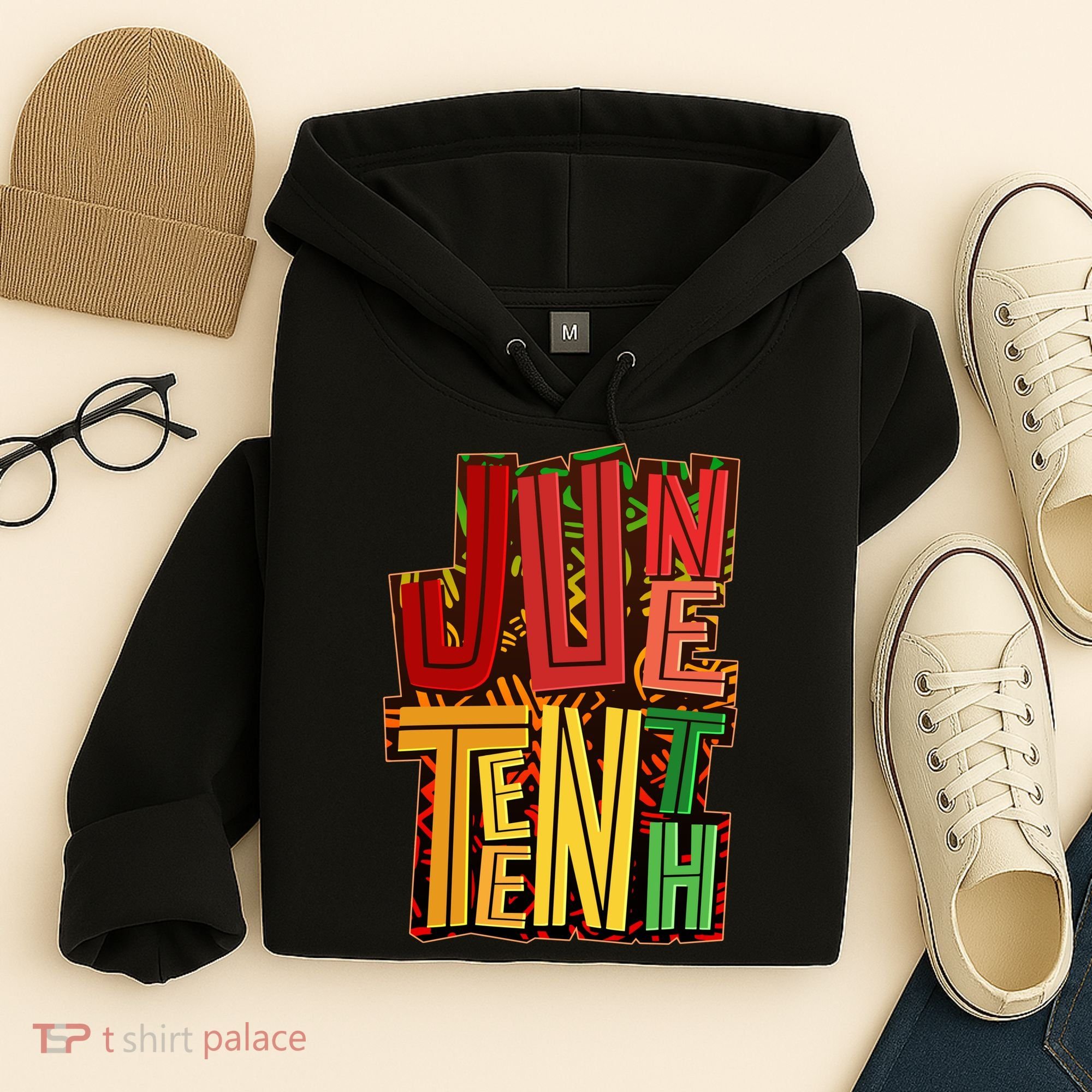 Abstract Juneteenth African Pattern Hoodie